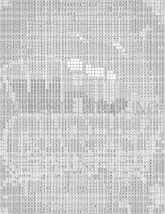 Graffiti Mystery Mosaic color by number grid page for adults